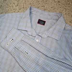 UNTUCKit Men's Longsleeve Plaid Polo Size XXL Slim Fit‎